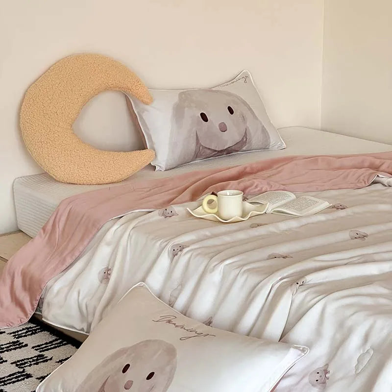 High End Lyocell Summer Quilt Soft Silky Cooling Blanket - Brass Living