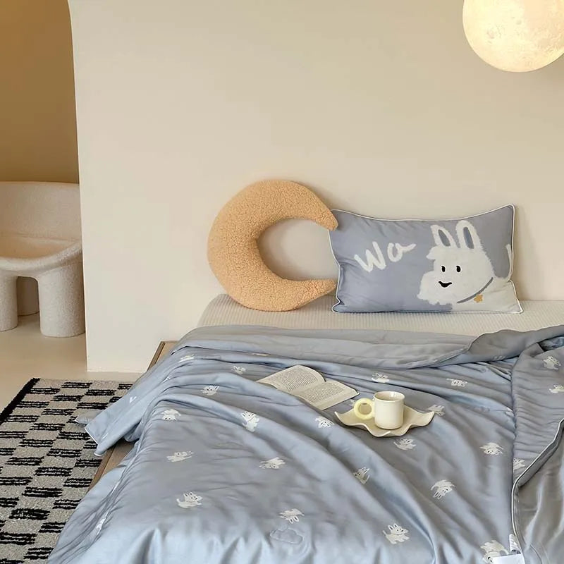 High End Lyocell Summer Quilt Soft Silky Cooling Blanket - Brass Living