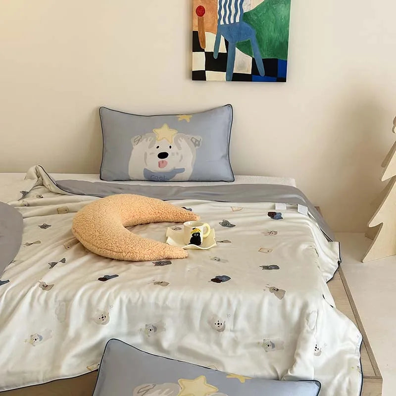 High End Lyocell Summer Quilt Soft Silky Cooling Blanket - Brass Living