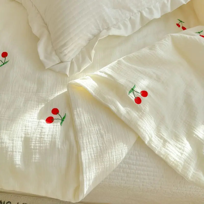 Super Soft Double Layer Yarn Summer Quilt Skin-friendly Blanket - Brass Living