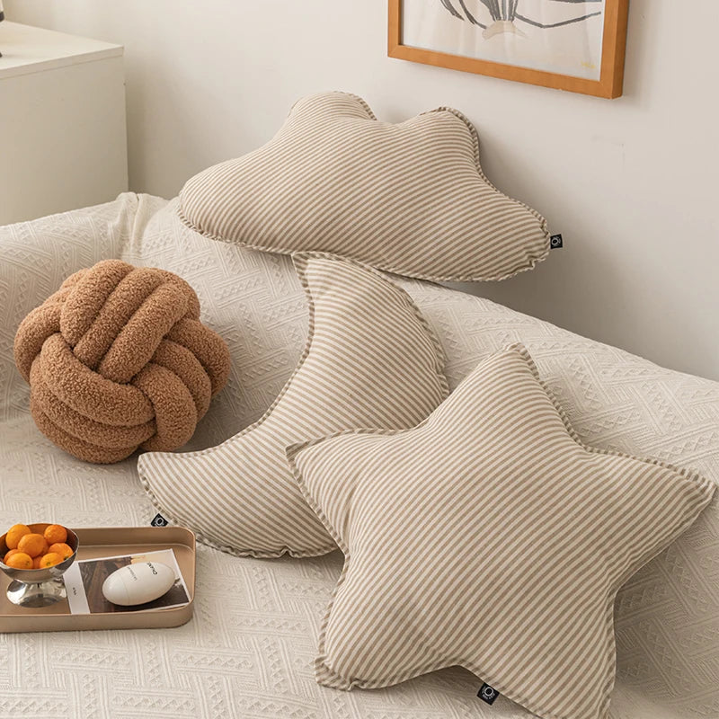 Cloud Star Knot Sugar Moon Shape Cushion Pillow - Brasss Living