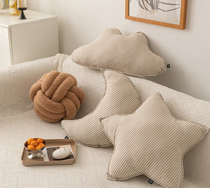 Cloud Star Knot Sugar Moon Shape Cushion Pillow - Brasss Living