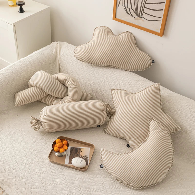 Cloud Star Knot Sugar Moon Shape Cushion Pillow - Brasss Living