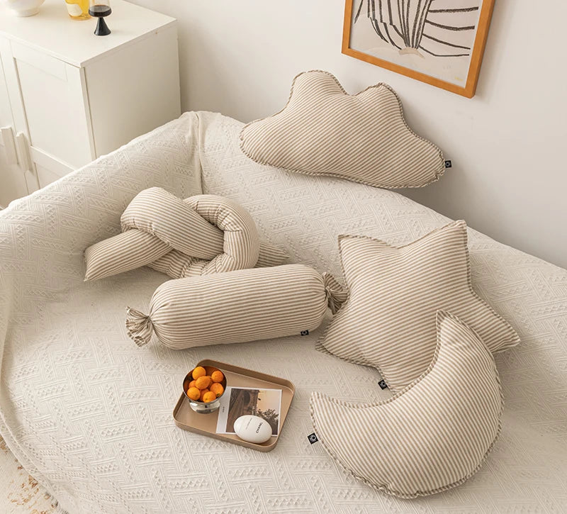 Cloud Star Knot Sugar Moon Shape Cushion Pillow - Brasss Living