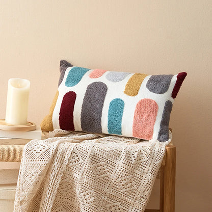 Colorful Dots Embroidery Soft Cozy Pillow Cover - Brasss Living