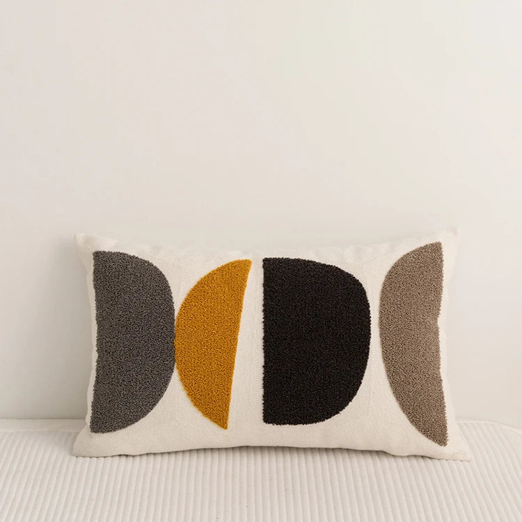 Comfort Cozy Abstract Embroidery Pillow Cushion Cover - Brasss Living