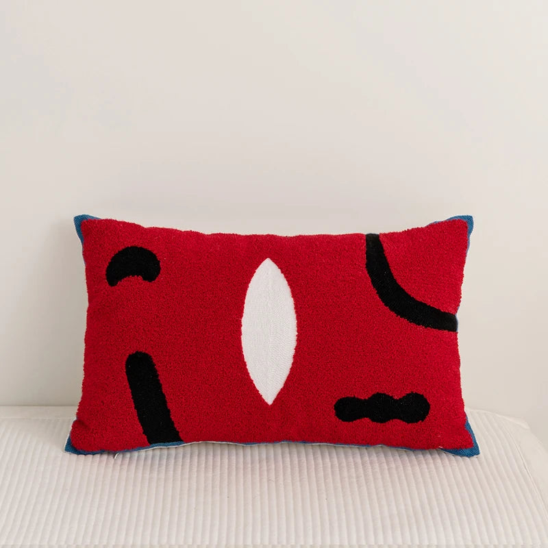 Comfort Cozy Abstract Embroidery Pillow Cushion Cover - Brasss Living