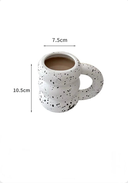 Creative Ceramic Mug Nordic Coffee Cups Big Handgrip Design - Brasss Living