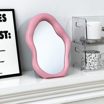 Creative Irregular European Curved Makeup Mirror Vanity - Brasss Living