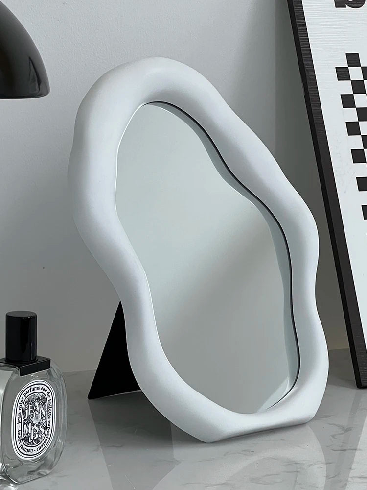 Creative Irregular European Curved Makeup Mirror Vanity - Brasss Living