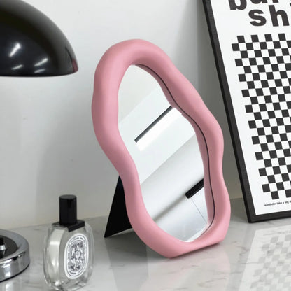 Creative Irregular European Curved Makeup Mirror Vanity - Brasss Living