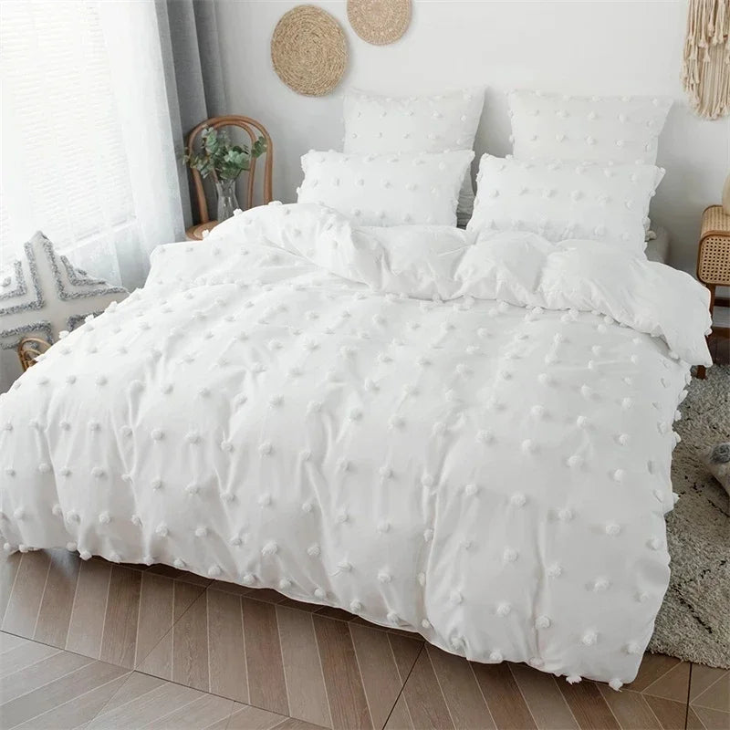 High Quality Furball Duvet Cover Set Tufted Bedding - Brasss Living