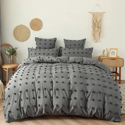 High Quality Furball Duvet Cover Set Tufted Bedding - Brasss Living