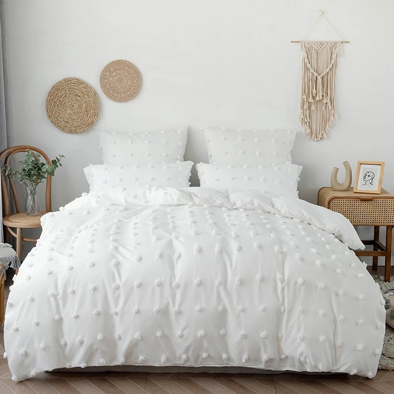 High Quality Furball Duvet Cover Set Tufted Bedding - Brasss Living