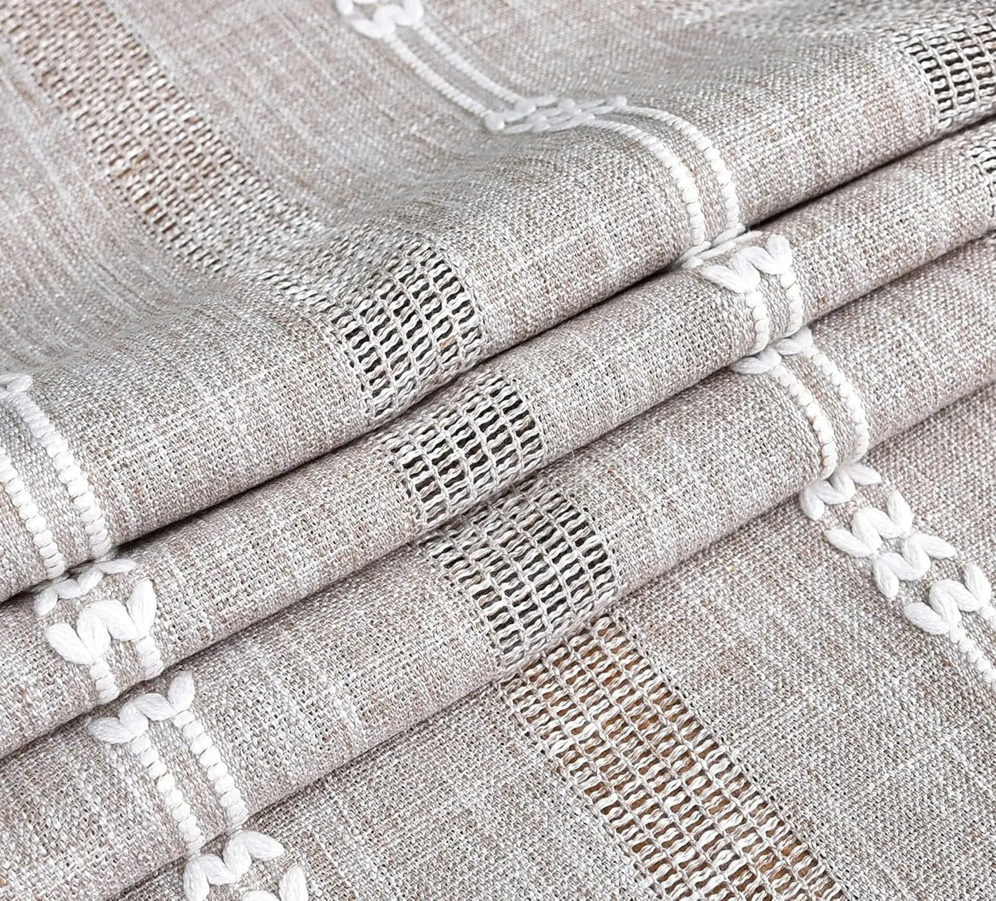 Linen Table Runner with Tassel Rustic Bed Runner - Brasss Living