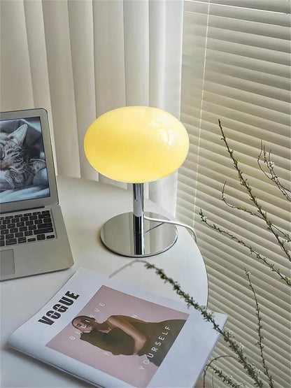 Lollipop Cream Glass Table Lamp Retro Standing Lamp Lighting - Brasss Living