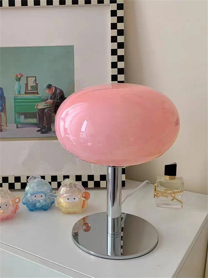 Lollipop Cream Glass Table Lamp Retro Standing Lamp Lighting - Brasss Living