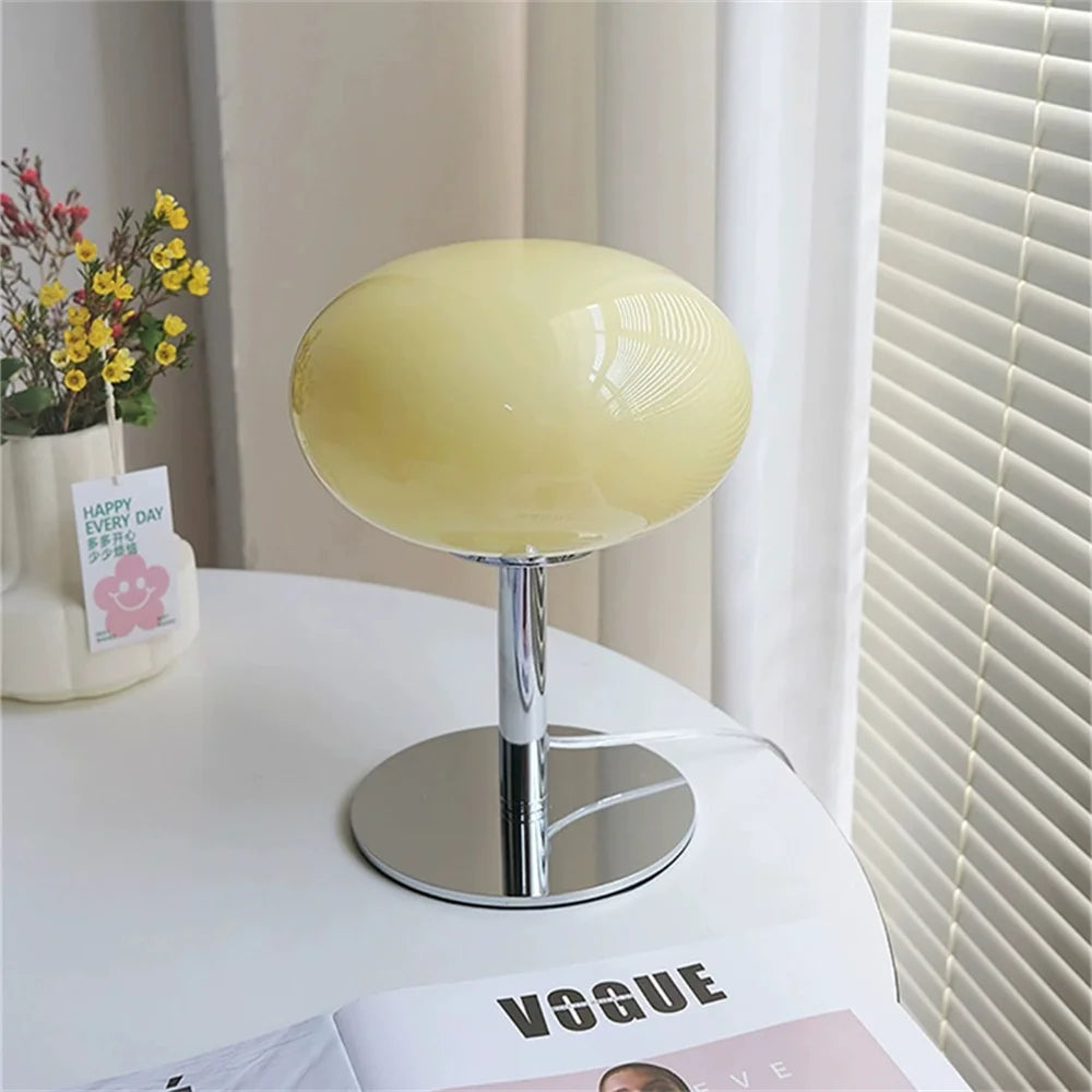 Lollipop Cream Glass Table Lamp Retro Standing Lamp Lighting - Brasss Living