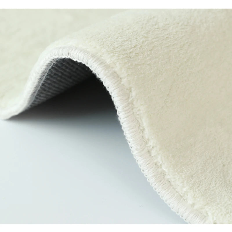 Luxury Cream Style Irregular Soft Fluffy Carpet - Brasss Living