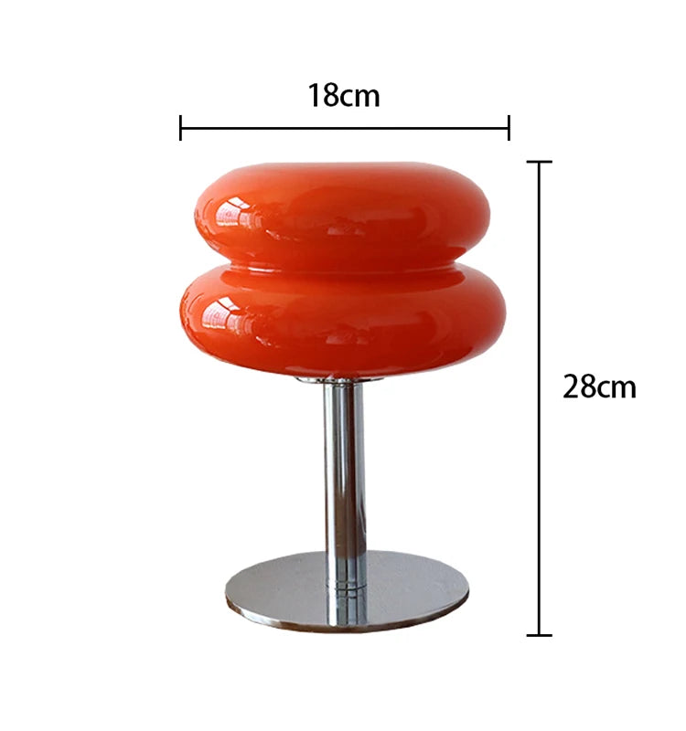 Macaron Glass Table Lamp Trichromatic Dimming Eye Protection Light - Brasss Living