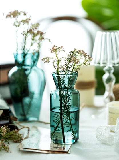 Mini Glass Table Vase Creative Decorative Bottles Centerpieces - Brasss Living