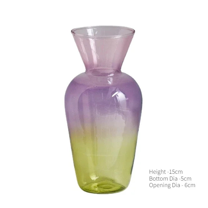 Mini Glass Table Vase Creative Decorative Bottles Centerpieces - Brasss Living