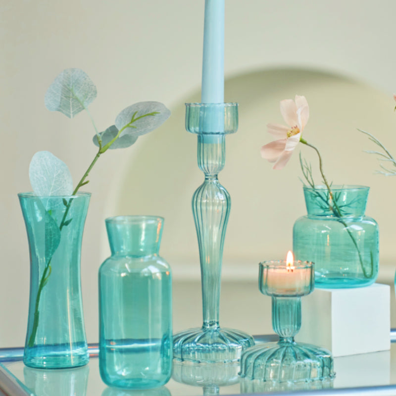 Mini Glass Table Vase Creative Decorative Bottles Centerpieces - Brasss Living