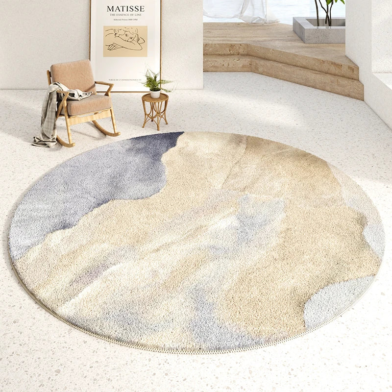 Modern Luxury Soft Fluffy Round Carpet for Bedroom - Brasss Living