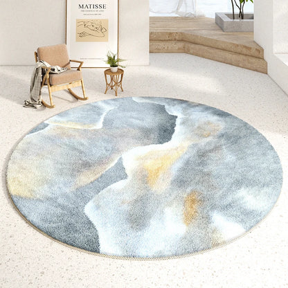 Modern Luxury Soft Fluffy Round Carpet for Bedroom - Brasss Living