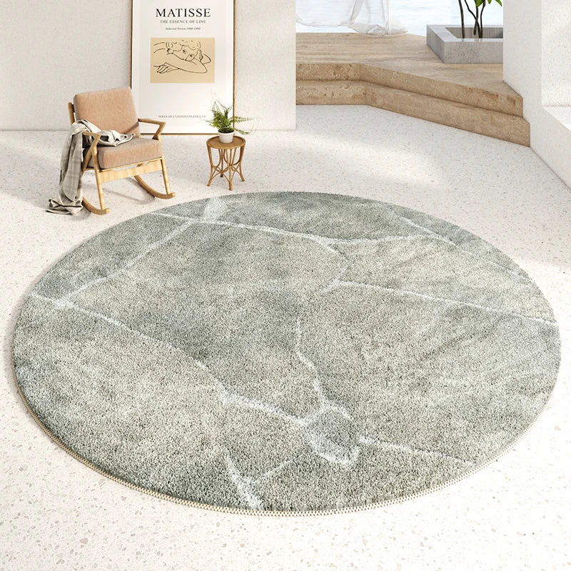 Modern Luxury Soft Fluffy Round Carpet for Bedroom - Brasss Living