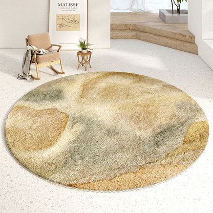 Modern Luxury Soft Fluffy Round Carpet for Bedroom - Brasss Living