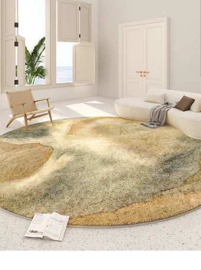 Modern Luxury Soft Fluffy Round Carpet for Bedroom - Brasss Living