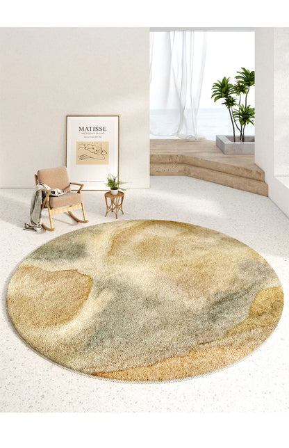 Modern Luxury Soft Fluffy Round Carpet for Bedroom - Brasss Living