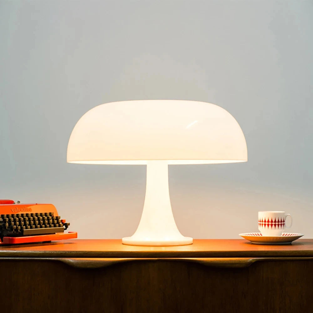 Modern Minimalist LED Mushroom Table Lamp Bedroom Lighting - Brasss Living