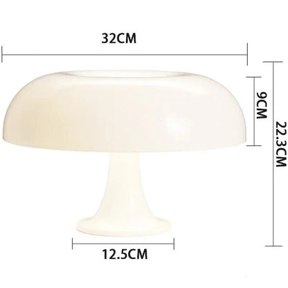 Modern Minimalist LED Mushroom Table Lamp Bedroom Lighting - Brasss Living