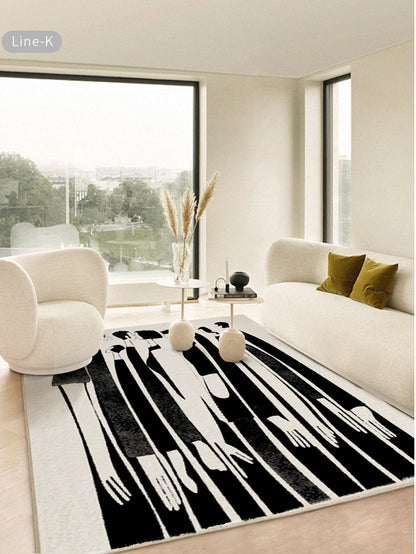 Modern Minimalist Light Luxury Non-slip Large Area Carpet - Brasss Living