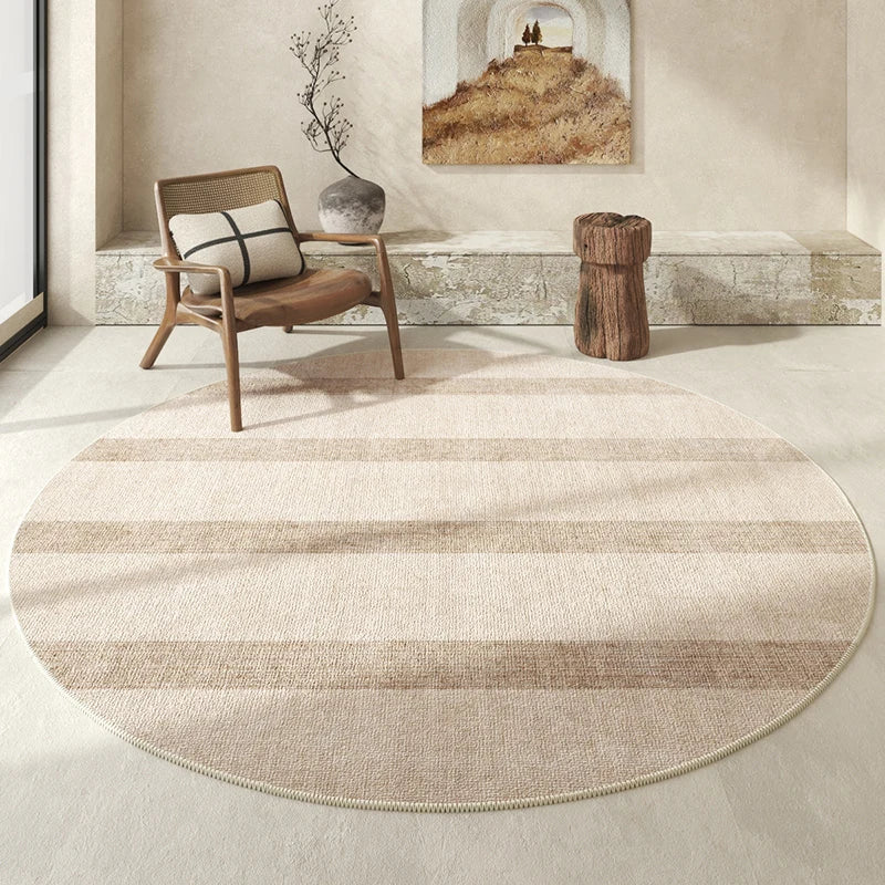 Modern Minimalist Light Luxury Thick Non-slip Round Carpet - Brasss Living