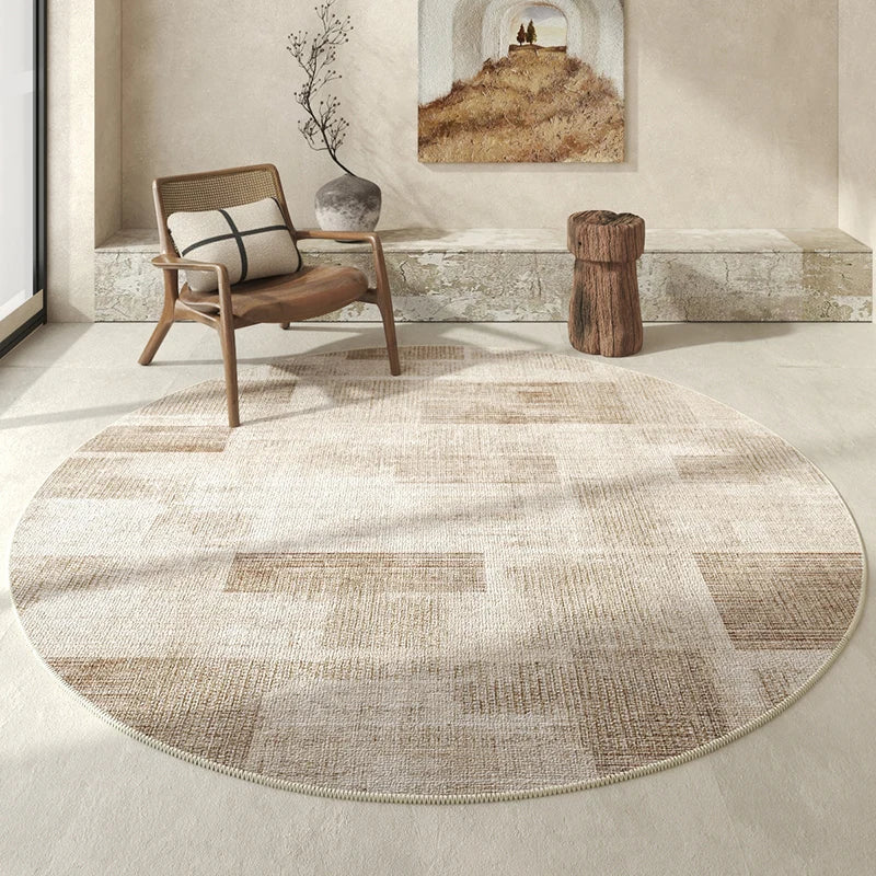 Modern Minimalist Light Luxury Thick Non-slip Round Carpet - Brasss Living