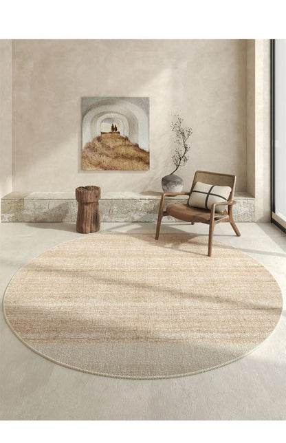 Modern Minimalist Light Luxury Thick Non-slip Round Carpet - Brasss Living