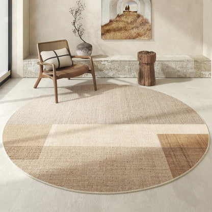 Modern Minimalist Light Luxury Thick Non-slip Round Carpet - Brasss Living