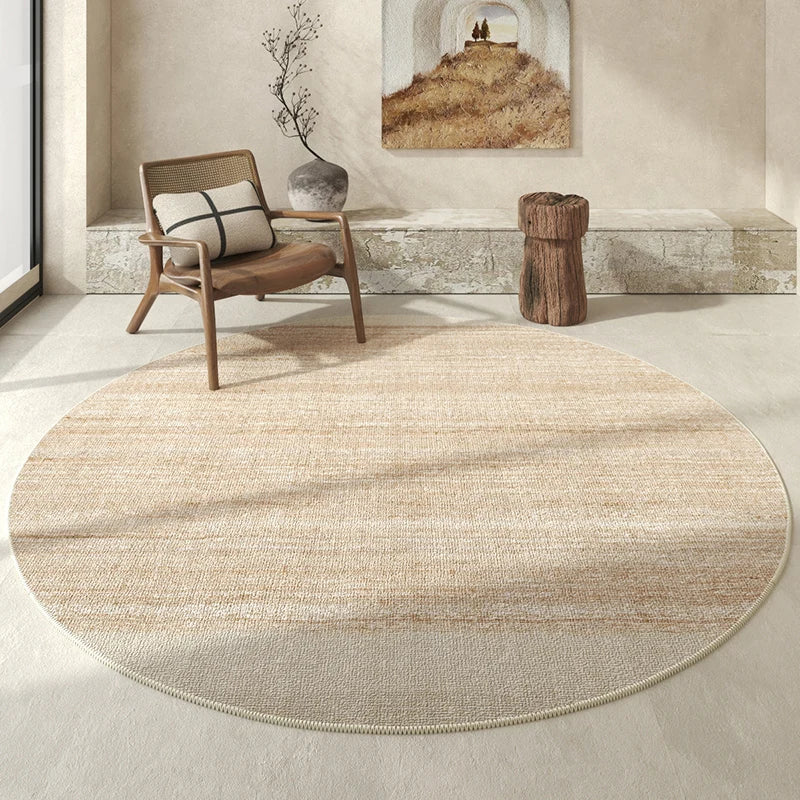 Modern Minimalist Light Luxury Thick Non-slip Round Carpet - Brasss Living