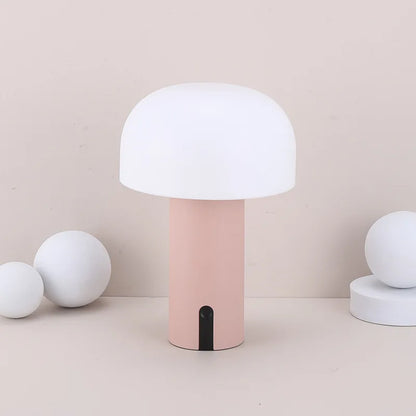 Nordic Portable Mushroom Table Lamp Touch Wireless Night Light - Brasss Living