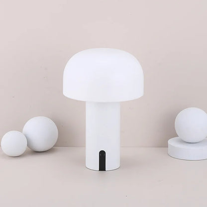 Nordic Portable Mushroom Table Lamp Touch Wireless Night Light - Brasss Living