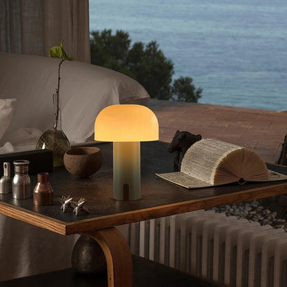 Nordic Portable Mushroom Table Lamp Touch Wireless Night Light - Brasss Living