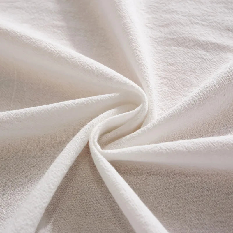 Simple Pure Color Washed Cotton Table Cover Tablecloth - Brasss Living