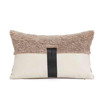 Tufted Embroidered Neutral Pillow Cushion Cover - Brasss Living