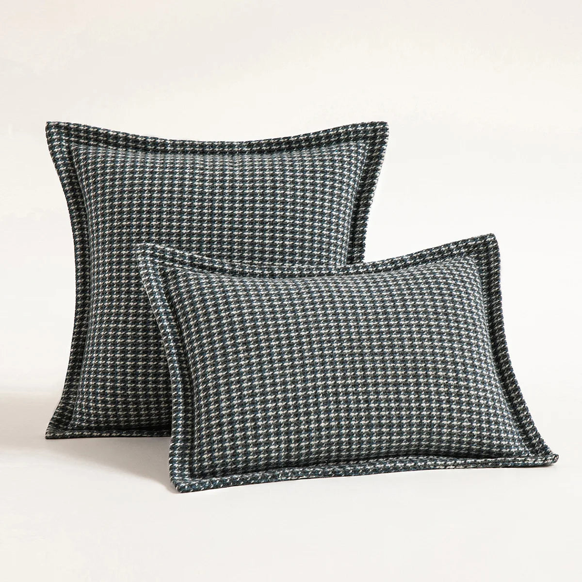 Yarn-dyed Hounds Tooth Decorative Pillow Cushion Cover - Brasss Living