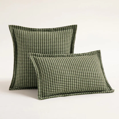 Yarn-dyed Hounds Tooth Decorative Pillow Cushion Cover - Brasss Living