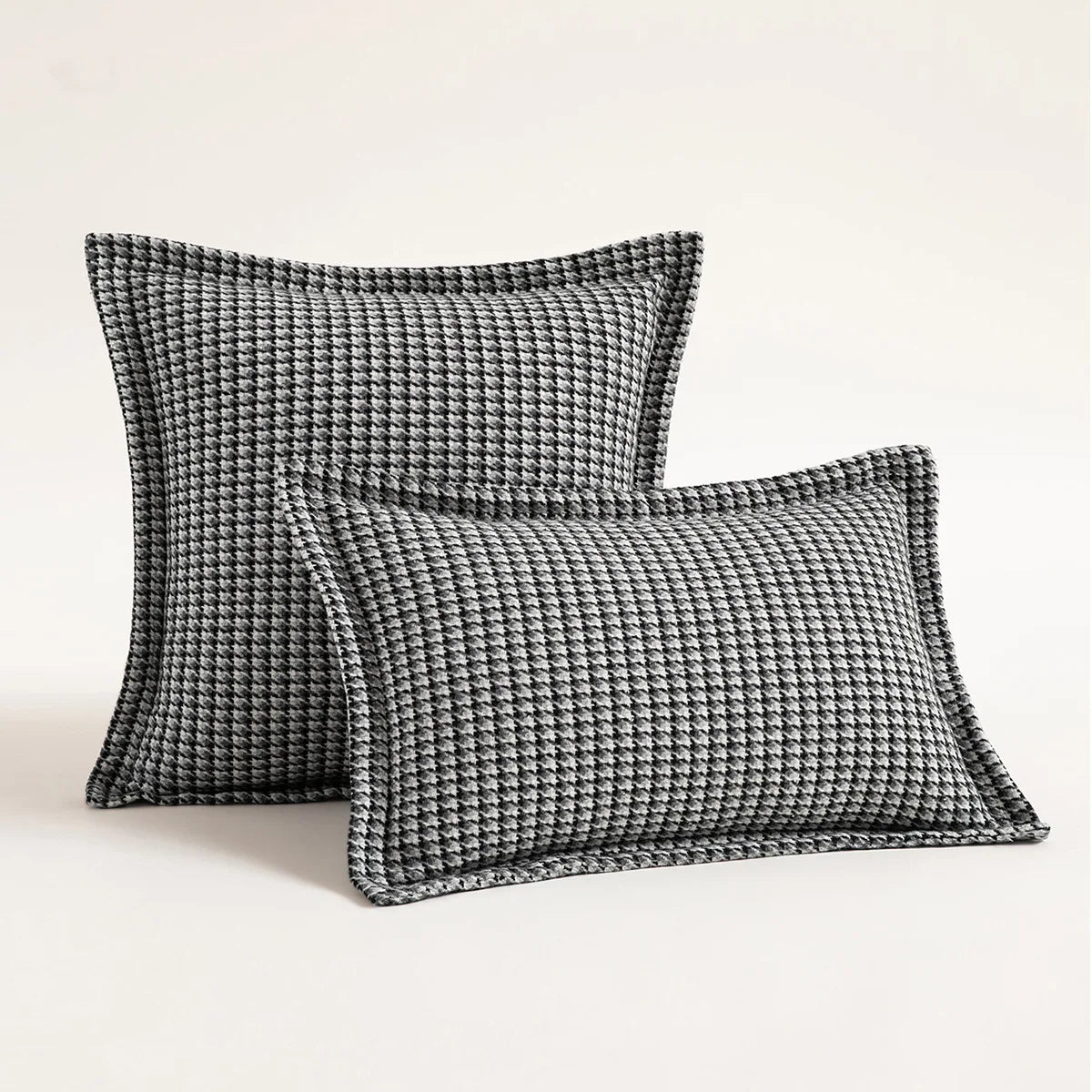 Yarn-dyed Hounds Tooth Decorative Pillow Cushion Cover - Brasss Living